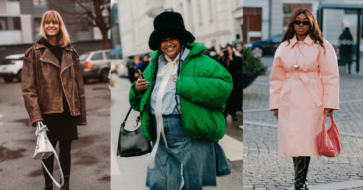 Green coat sale street style