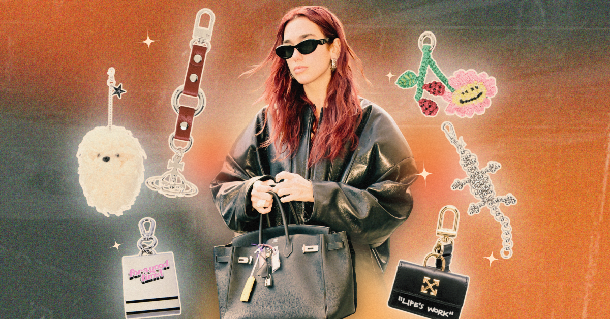 Hermes bag keychain on sale