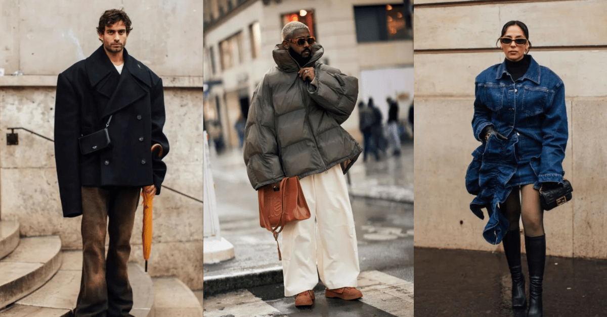 Oversized Outerwear Stole the Street Style Show at Paris Fashion Week Men s Fashionista