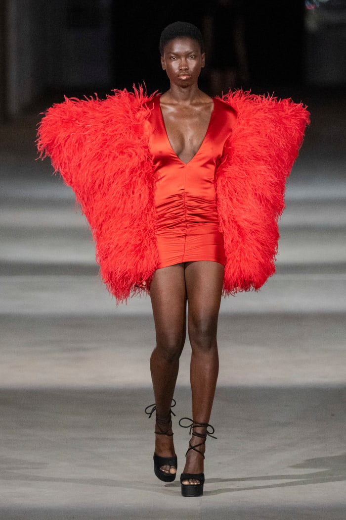 Designers Want Us Wearing Red Furry Coats Next Season Fashionista