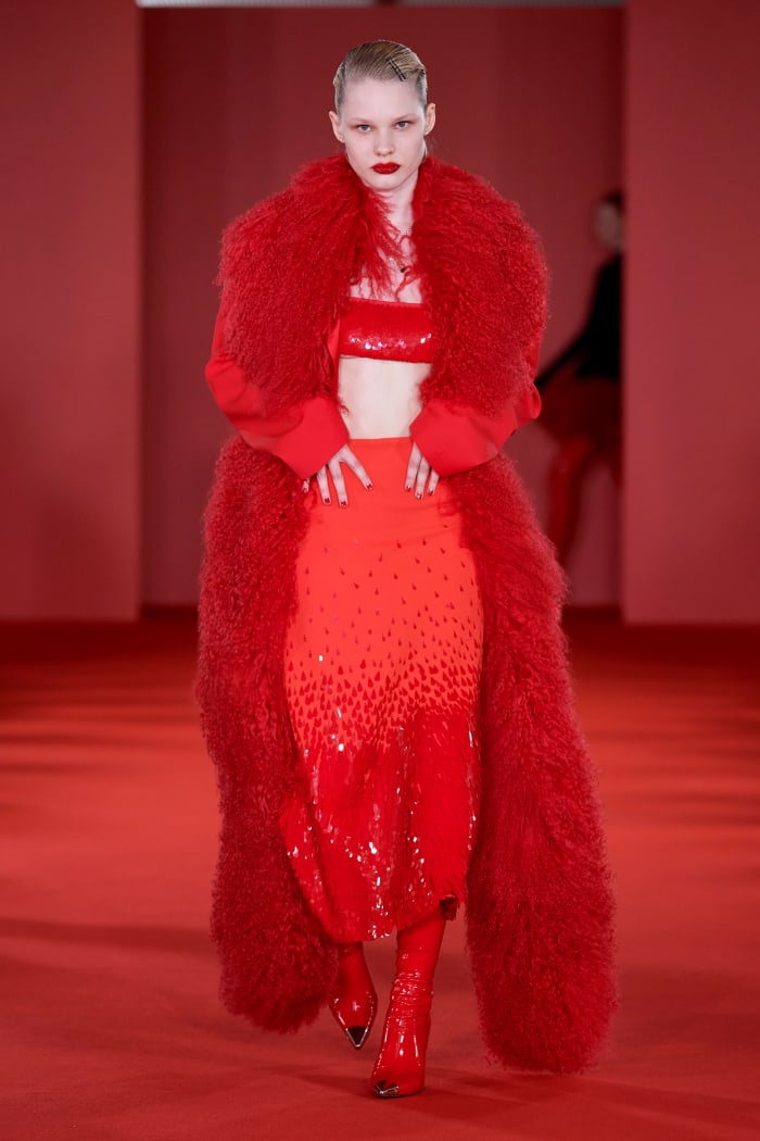 Designers Want Us Wearing Red, Furry Coats Next Season - Fashionista