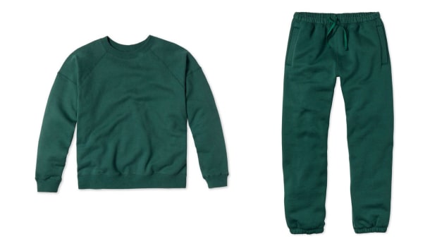 green sweatsuit mens