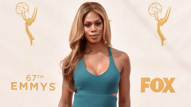 Laverne Cox attends the 67th Emmy Awards