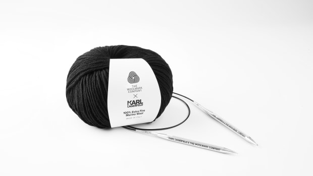 knit karl lagerfeld woolmark