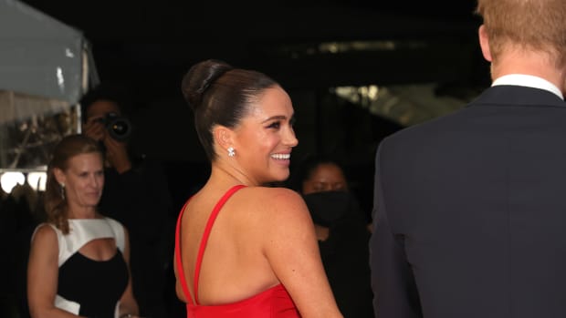Meghan, Duchess of Sussex and Prince Harry, Duke of Sussex attend the 2021 Salute To Freedom Gala at Intrepid Sea-Air-Space Museum