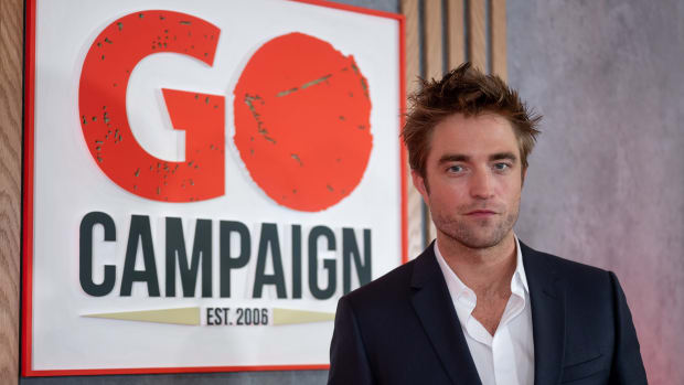 Robert Pattinson is seen at the 15th annual Go Gala at Cornerstone Plaza on October 23, 2021 in Los Angeles, California