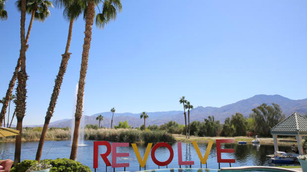 A general view of the atmosphere during #REVOLVEfestival Day 1 at Merv Griffin Estate on April 13, 2019 in La Quinta, Californi