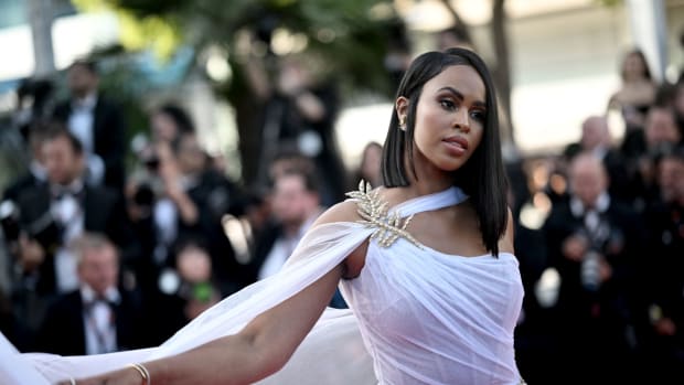  Sabrina Dhowre Elba arrives for the screening of the film "Three Thousand Years of Longing" during the 75th edition of the Cannes Film Festival in Cannes, southern France, on May 20, 2022