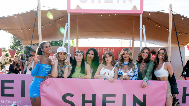 shein shoppers pose for a photo