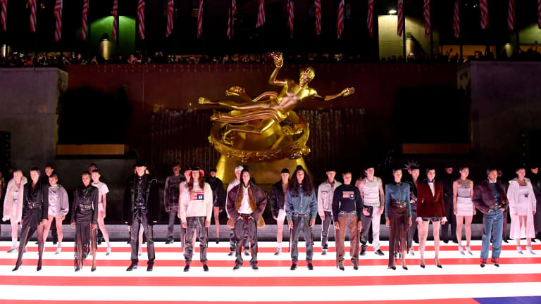 Image result for alexander wang rockefeller center fashion show june 2019 crowd photos