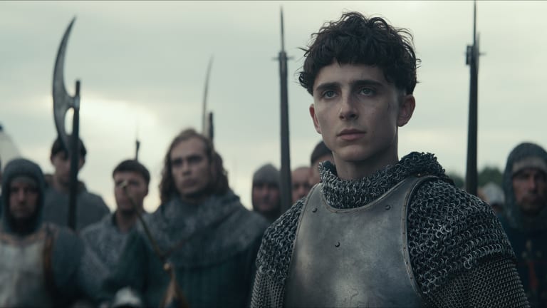 Timothée Chalamet Wears the 15th Century Version of a 'Cool Denim Jacket' and Real Armor in 'The King'