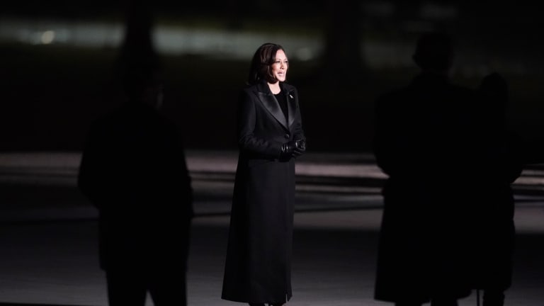 Wearing Sergio Hudson, VP Kamala Harris Continued to Show Support for