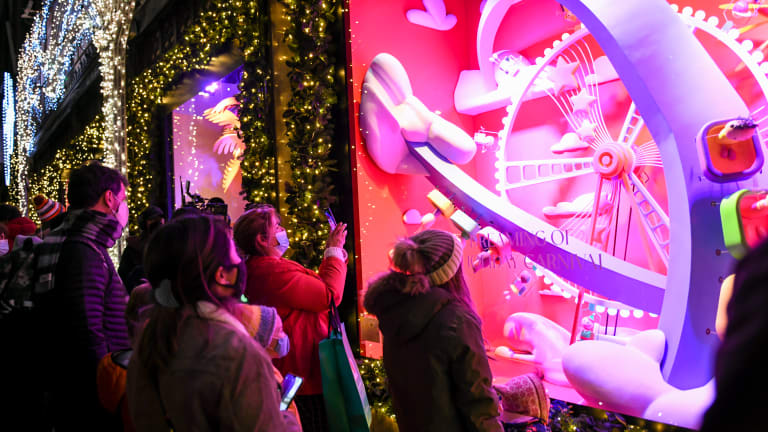 Macy's unveils its iconic holiday windows in New York City for