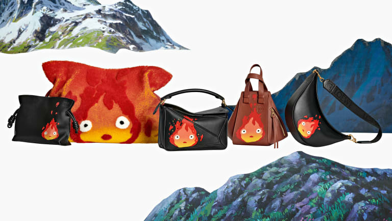 Loewe Ghibli Howl's Moving Castle Calcifer small Puzzle bag