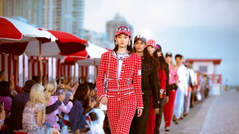 A look from Chanel's Resort 2023 Collection. Photo Credit Vogue