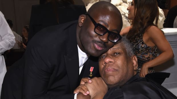 Talley with Edward Enninful in 2018