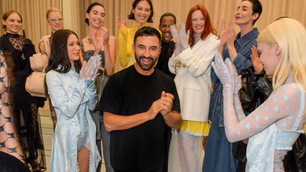 Riccardo Tisci at his final Burberry show