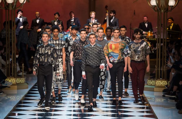 Presley Gerber and Rafferty Law Walk Dolce & Gabbana Among a Front Row ...