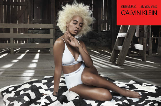 Solange Knowles flaunts figure in Calvin Klein campaign