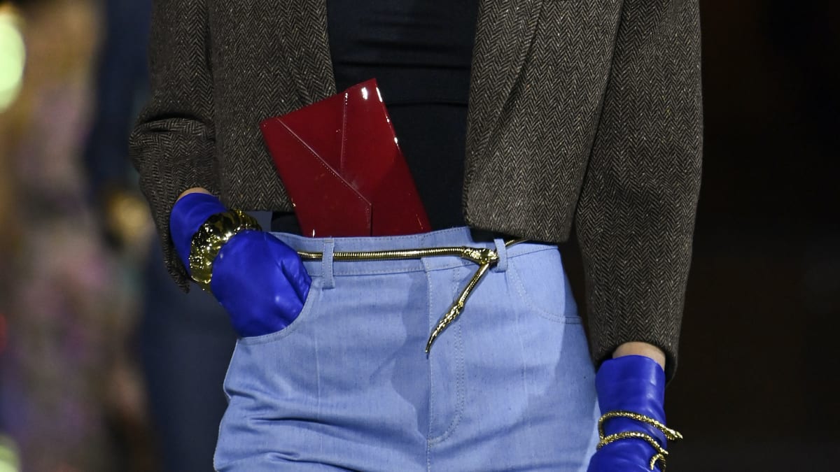 The Real Star of the Saint Laurent Spring 2022 Show Is This Pretty Weird  Styling Choice - Fashionista