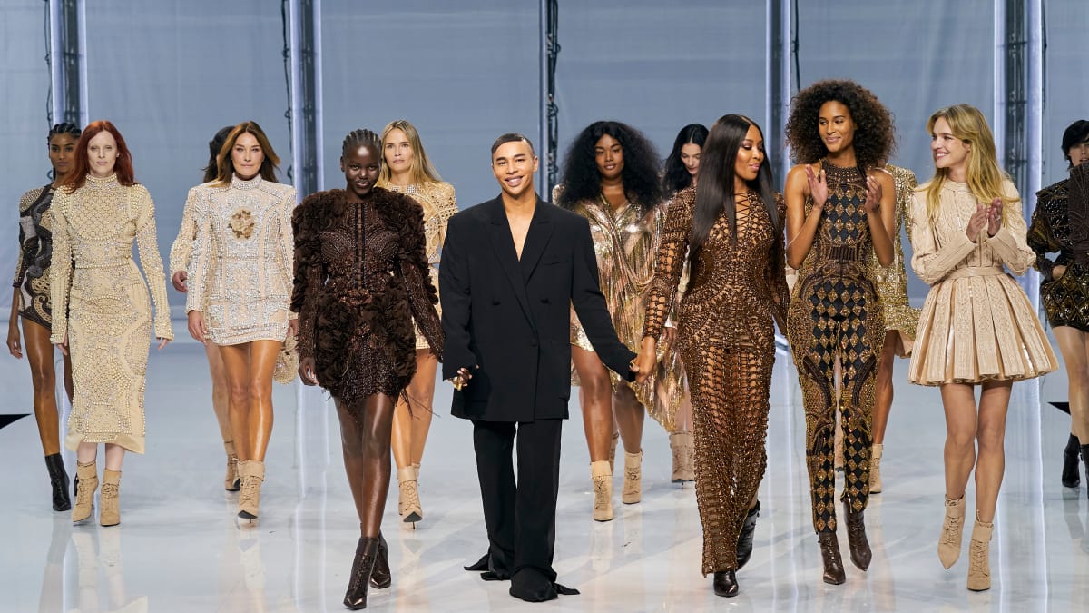 For Spring 2022, Olivier Rousteing Revisits Greatest Hits From Years at Balmain - Fashionista
