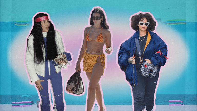 Glam Ski Vacation Celebrity Outfits