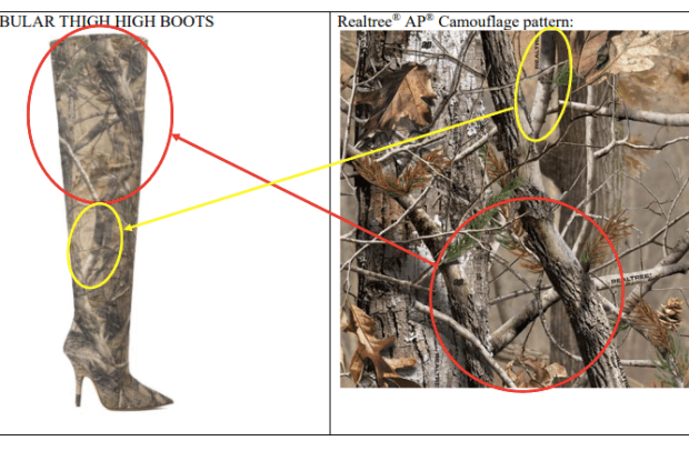 kanye west yeezy realtree camo camouflage print design copyright lawsuit fashionista