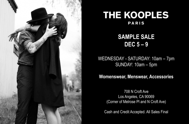 The Kooples Sample Sale x Eclipse - Invitation-1