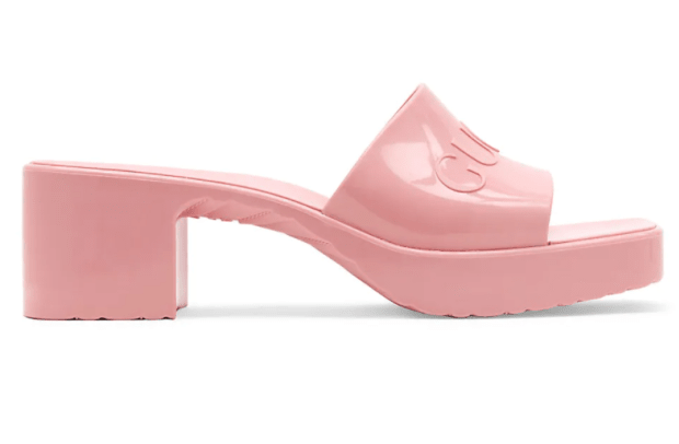 Gucci Women's Rubber Slide Sandals Saks