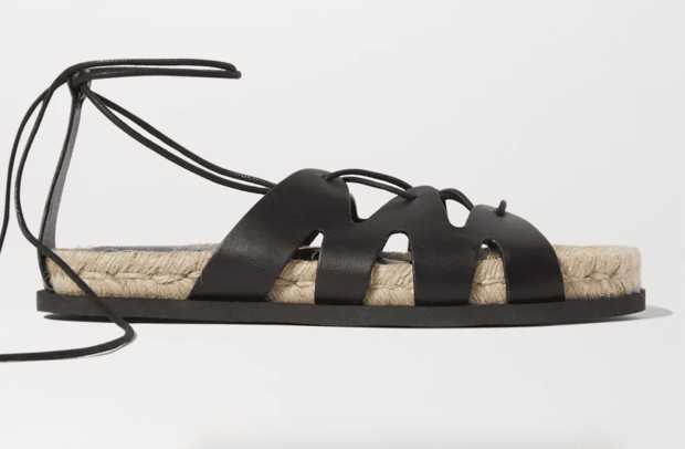 3.1 Phillip Lim + Space for Giants Yasmine leather espadrille sandals Netaporter