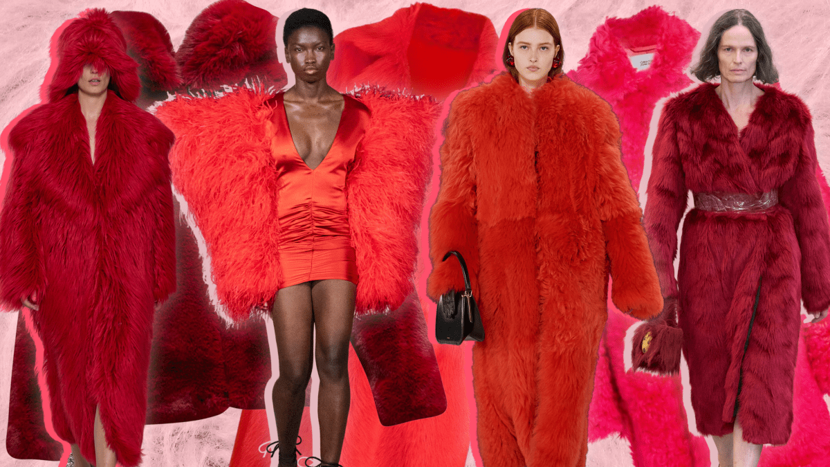 Støv Sober kuffert Designers Want Us Wearing Red, Furry Coats Next Season - Fashionista