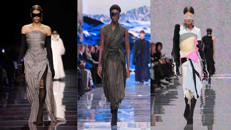 Balenciaga Winter 2024 Takes the Idea of Throwing Something On Quite Literally Fashionista
