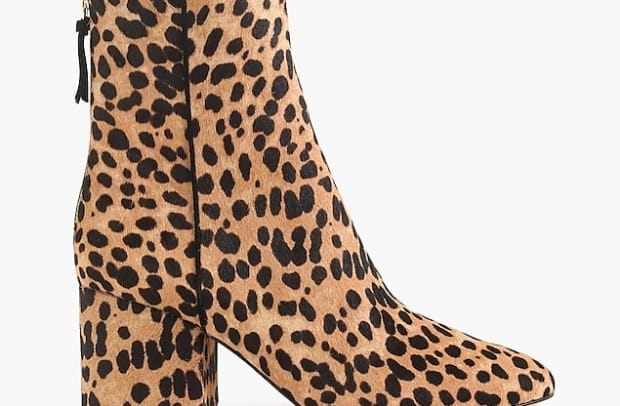 Leopard sale flat boots