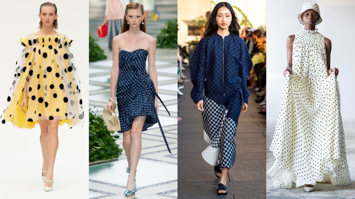 Polka fashion top