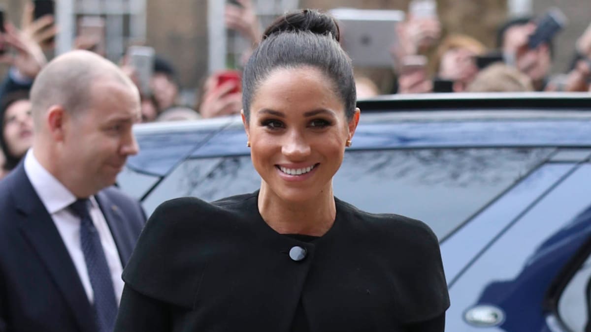 Meghan Markle Wore a Thing Black Givenchy Coat and Dress