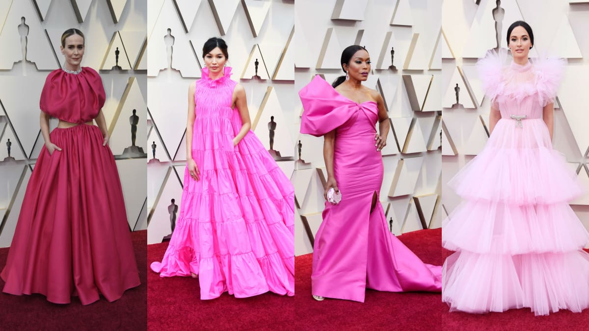 Oscars pink dress hotsell