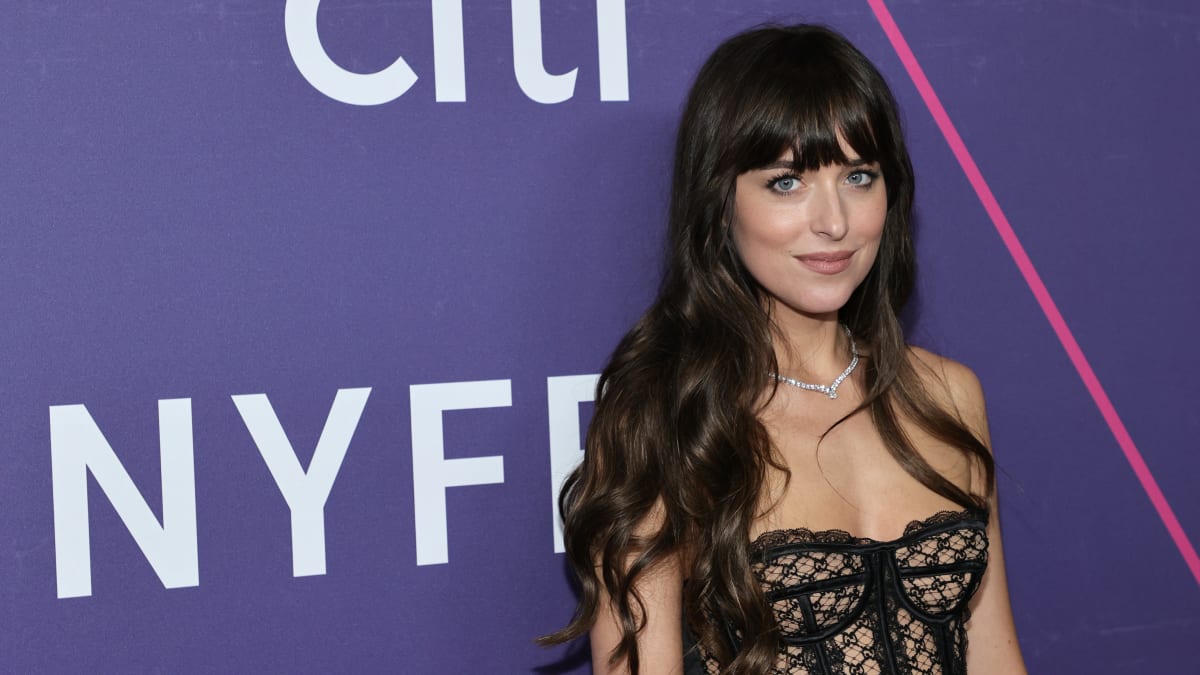 Dakota Johnson Wears a Gucci Bustier at the New York Film Festival