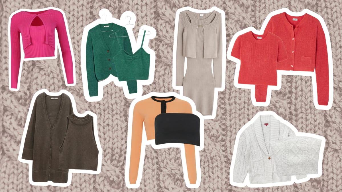 Summer sweater twin sets sale