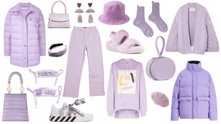 Purple sales winter outfit