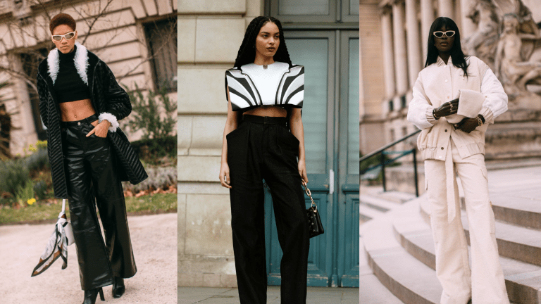 Black and white clothing style store