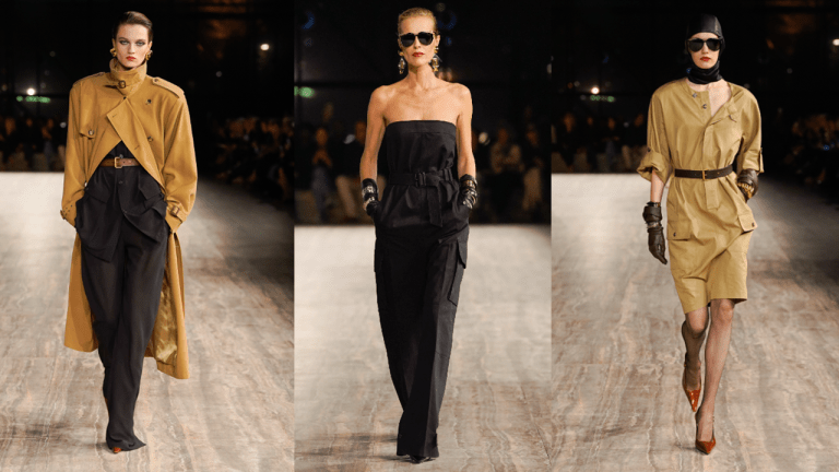 Anthony vaccarello top vinyl pants