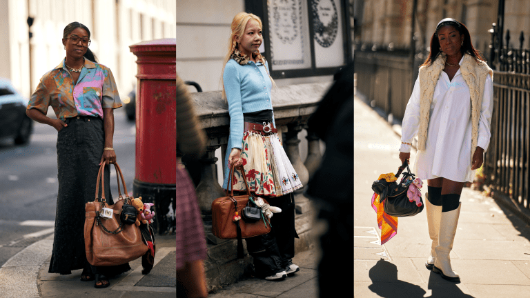 The Bag Charm Trend Took Over London Fashion Week Street Style Fashionista
