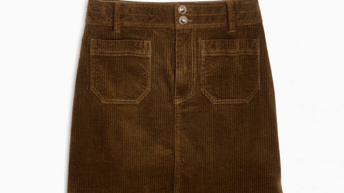 Corduroy skirt madewell outlet