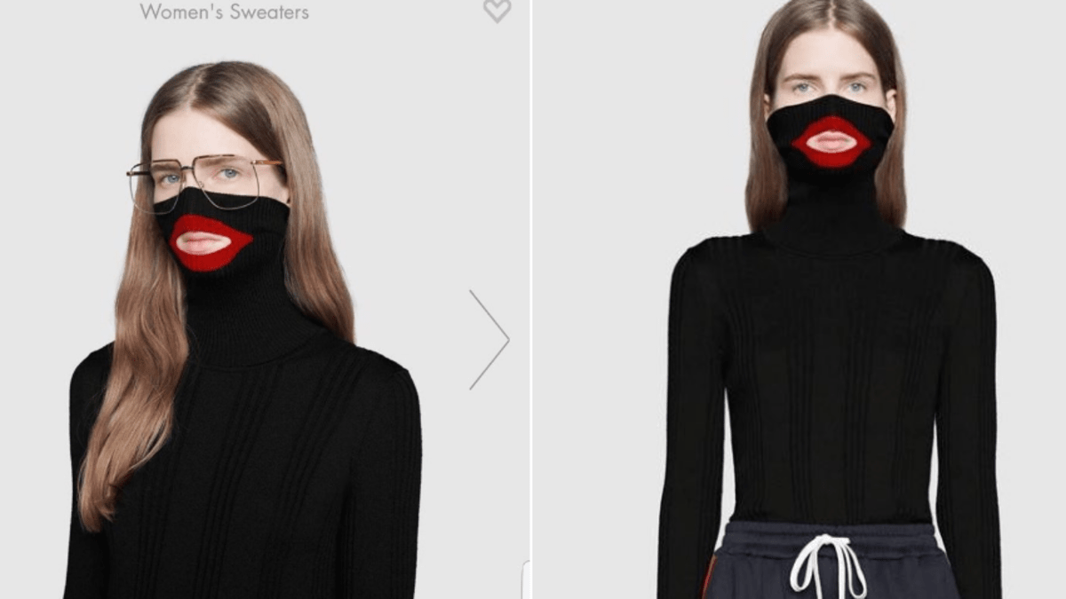 Gucci 2025 sweatshirt racist