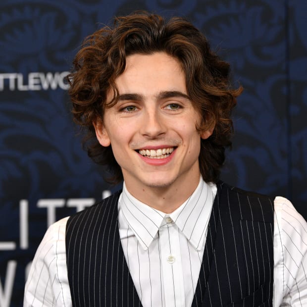 For Timothée Chalamet, Courtside Fashion Means Lots of Statement