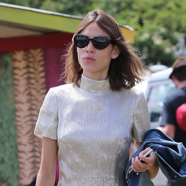 Alexa Chung steps out with Chanel (and even more customized Louis