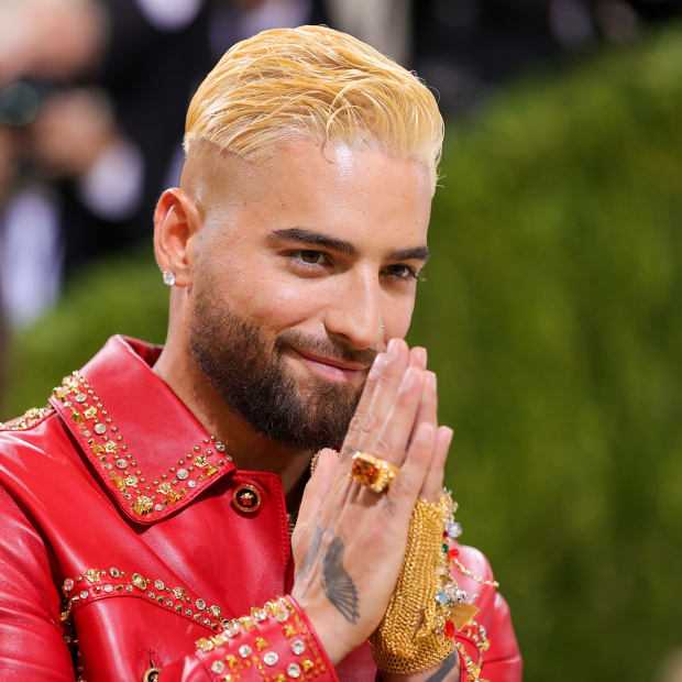 Maluma attends The 2021 Met Gala Celebrating In America- A Lexicon Of Fashion at Metropolitan Museum of Art on September 13, 2021 in New York City.