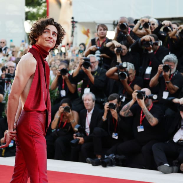 Timothée Chalamet bares chest at the Oscars with cropped Louis Vuitton  jacket