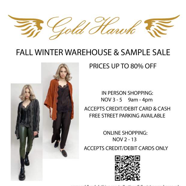 goldhawk Fall Winter Warehouse Sale 2022 Rules & Details-1