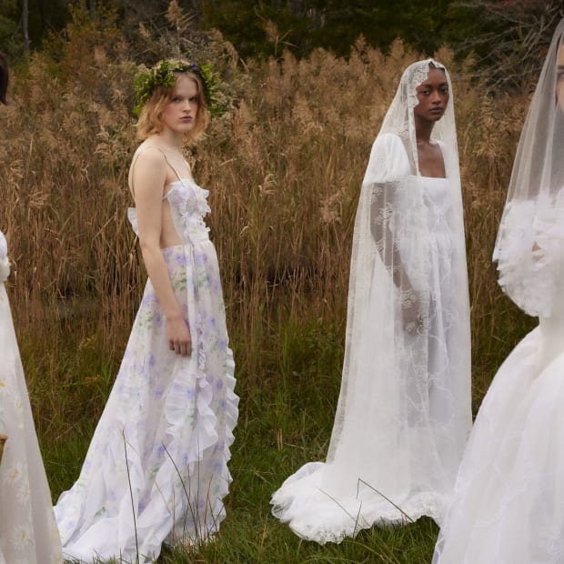 Wedding dress trends for 2024 include 'unexpected details' and 'watercolour  designs', according to designers